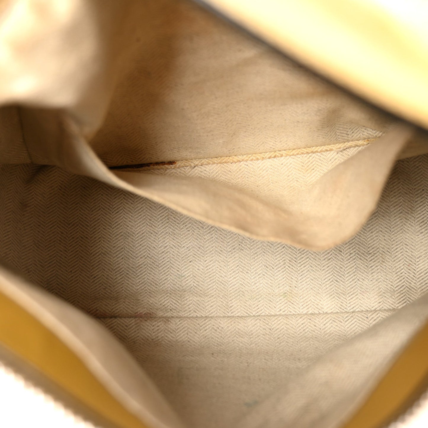 Grained Calfskin Small Puzzle Bag Ocre Yellow