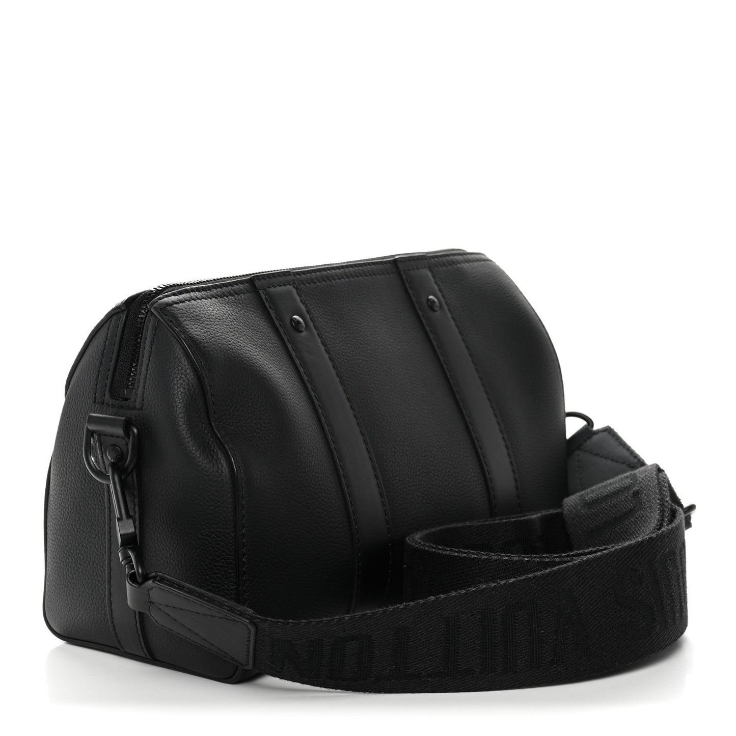 Grained Calfskin Aerogram City Keepall Black