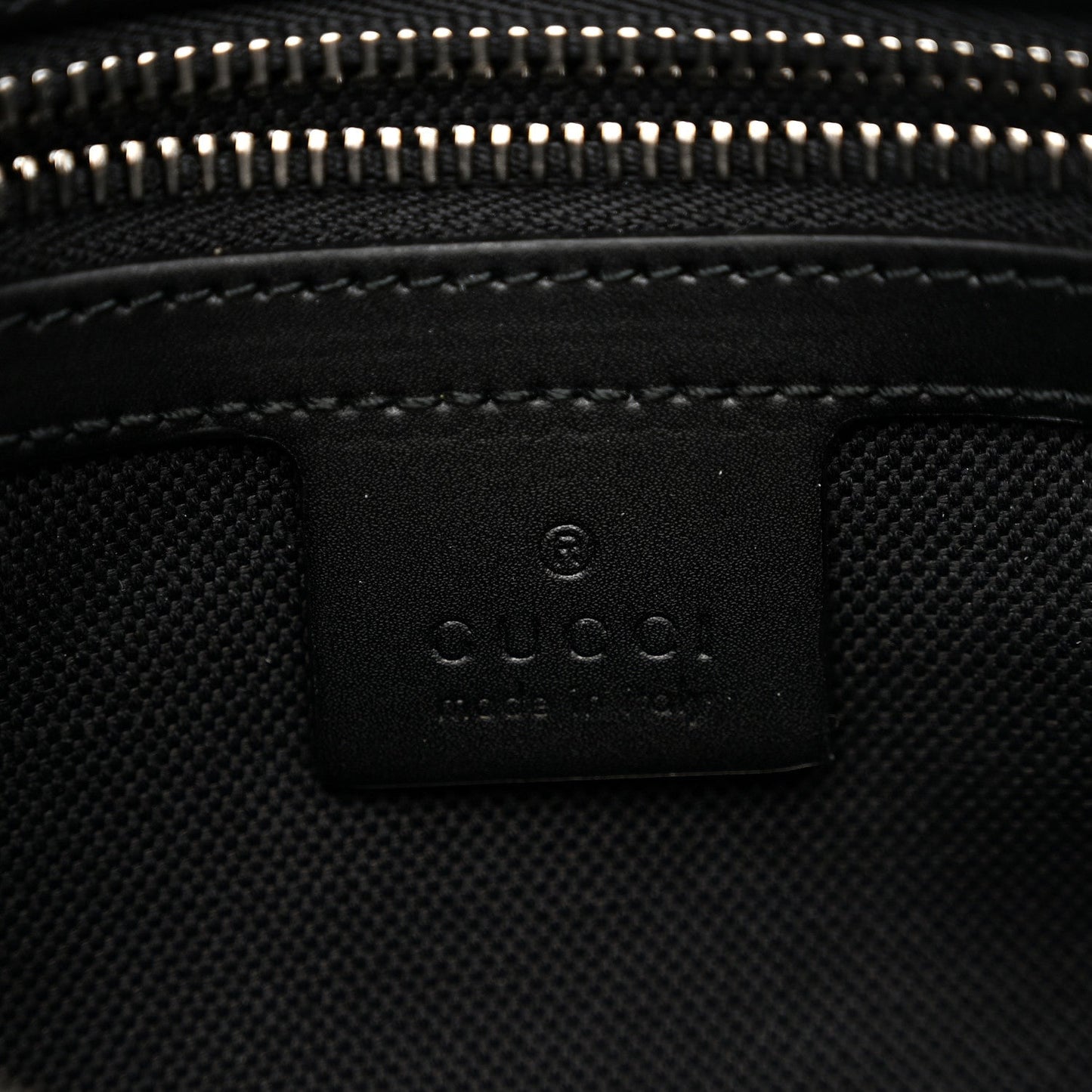 Soft GG Supreme Monogram Web Belt Bag Black Grey
