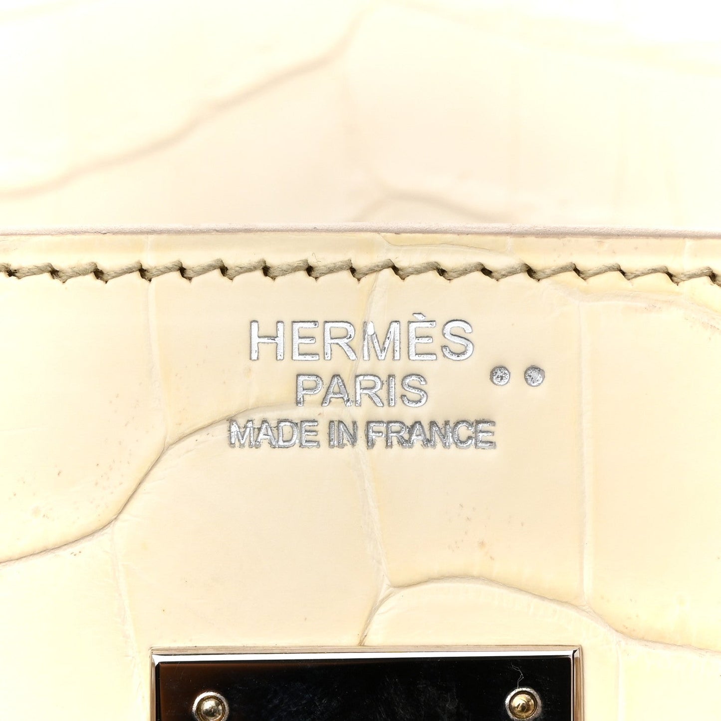 Matte Niloticus Crocodile Himalaya Birkin 30 Blanc