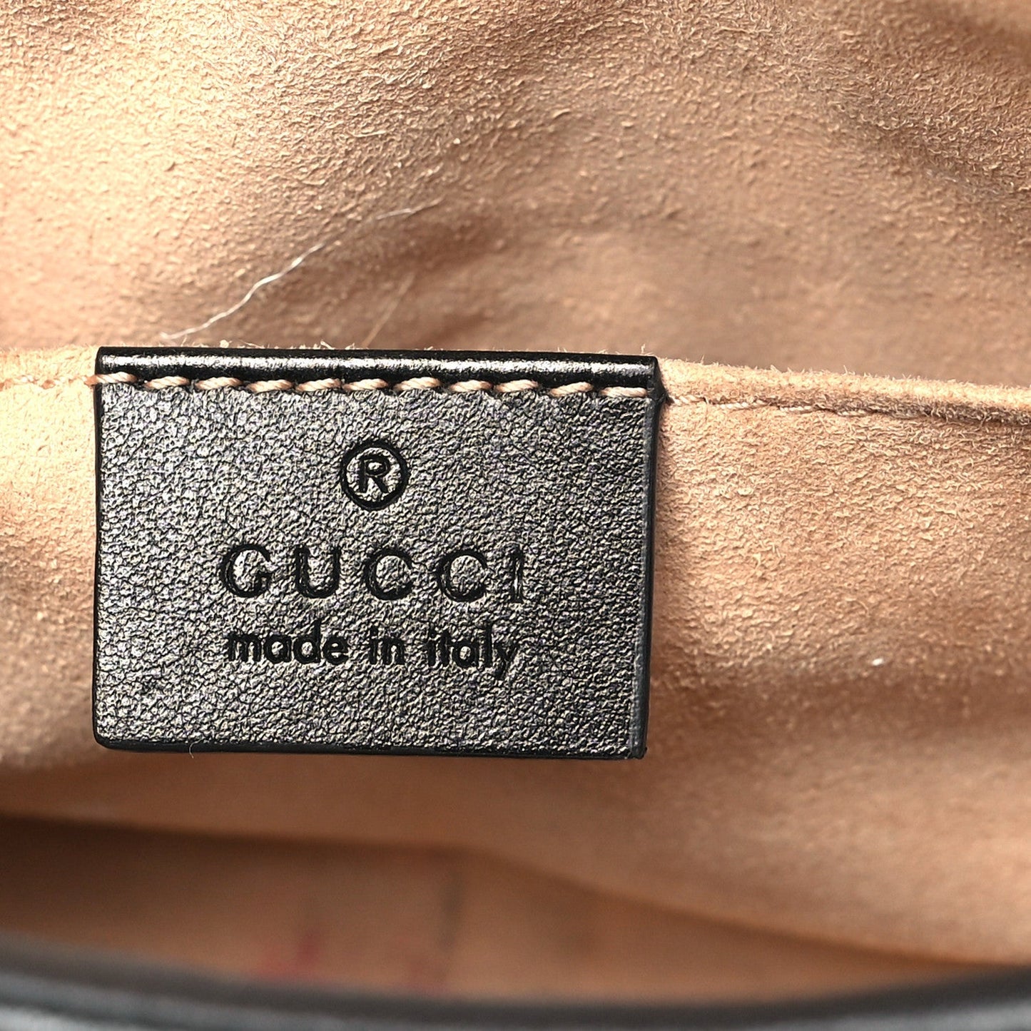 Calfskin Matelasse Mini GG Marmont Chain Shoulder Bag Black