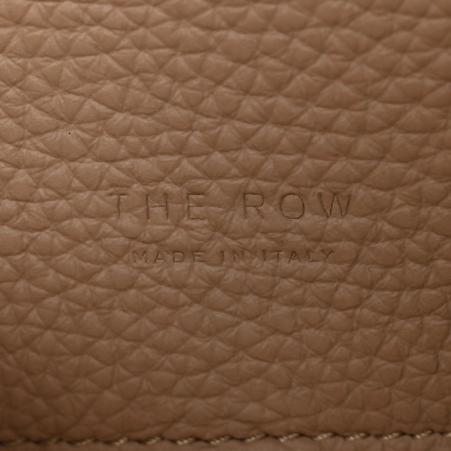 Grained Calfskin Soft Margaux 10 Bag Dark Taupe