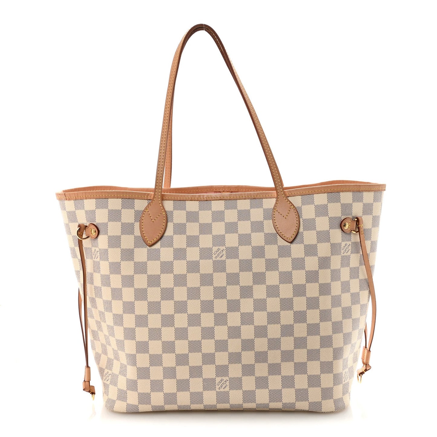 Damier Azur Neo Neverfull MM Rose Ballerine
