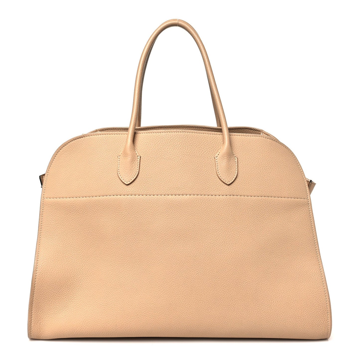 Matte Grained Calfskin Soft Margaux 17 Light Camel