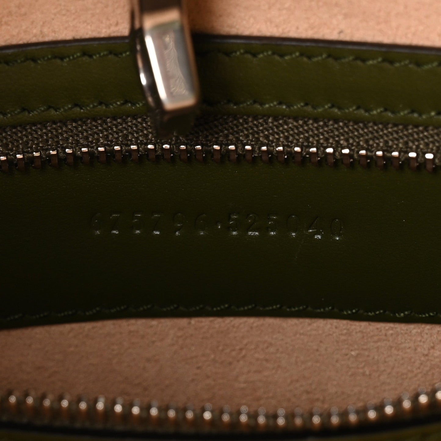 Calfskin Matelasse Aria Medium GG Marmont Shoulder Tote Military Wood