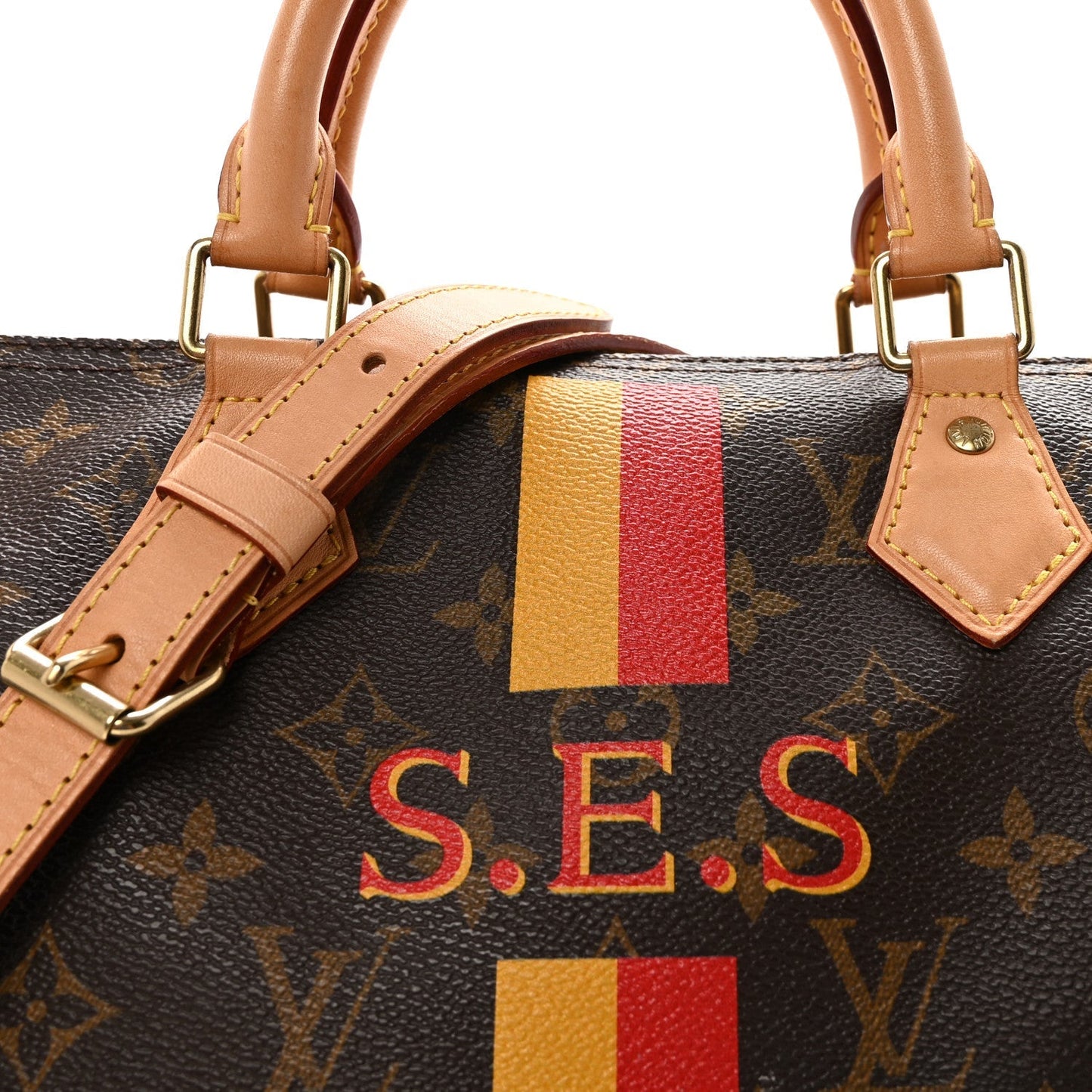 Monogram My LV Heritage Speedy Bandouliere 35 Jaune Rouge