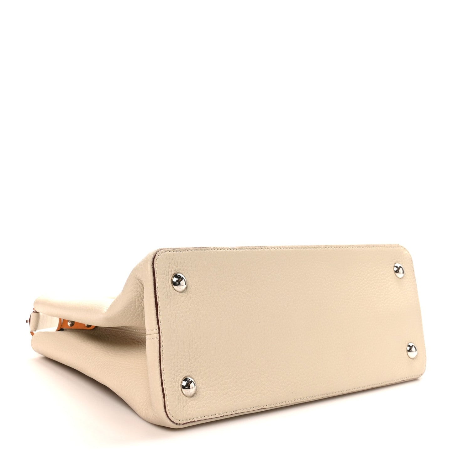Taurillon Capucines MM Blanc Casse