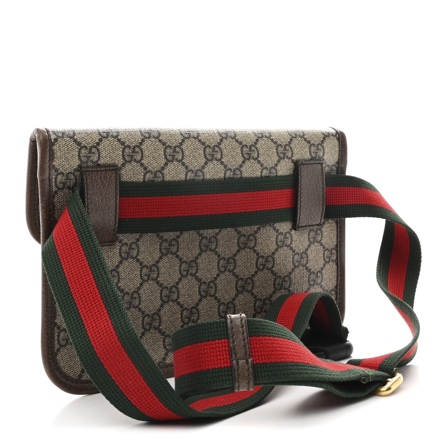 GG Supreme Monogram Neo Vintage Web Belt Bag Brown