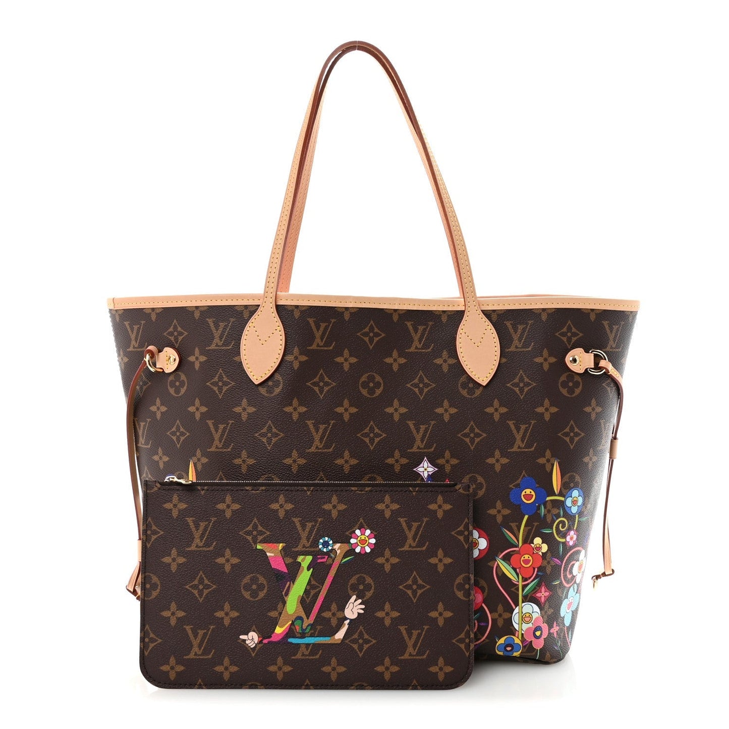 LV X TM Monogram Flowers Neverfull MM