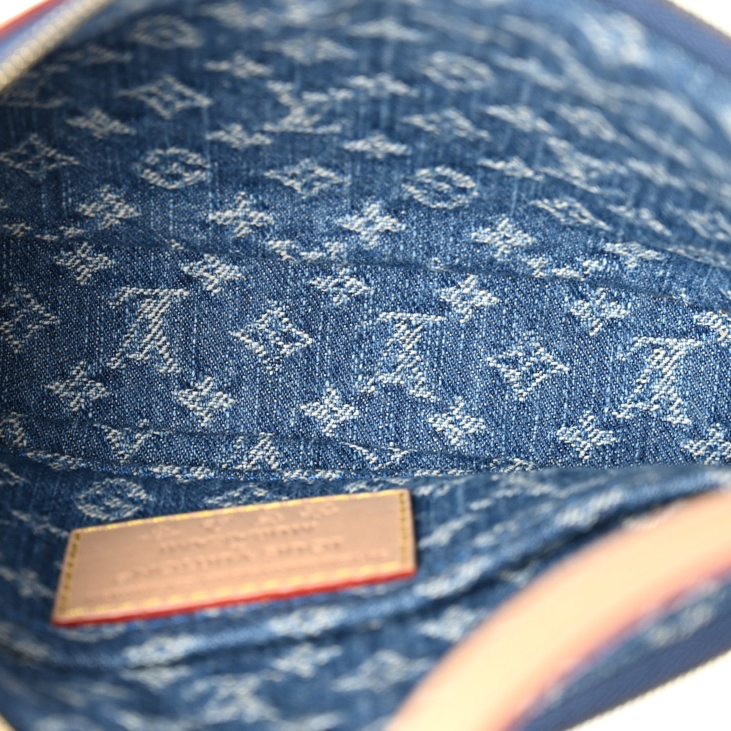 LV X TM Monogram Denim Cerises Pochette Accessories Blue