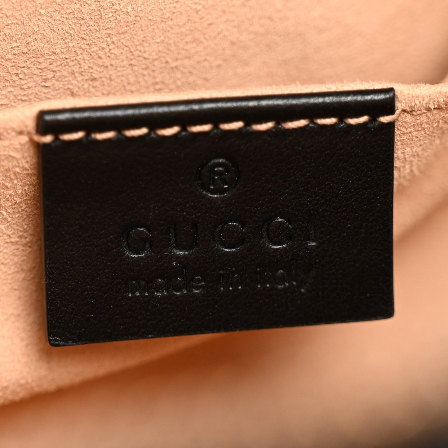 Calfskin Matelasse Mini GG Marmont Chain Shoulder Bag Black