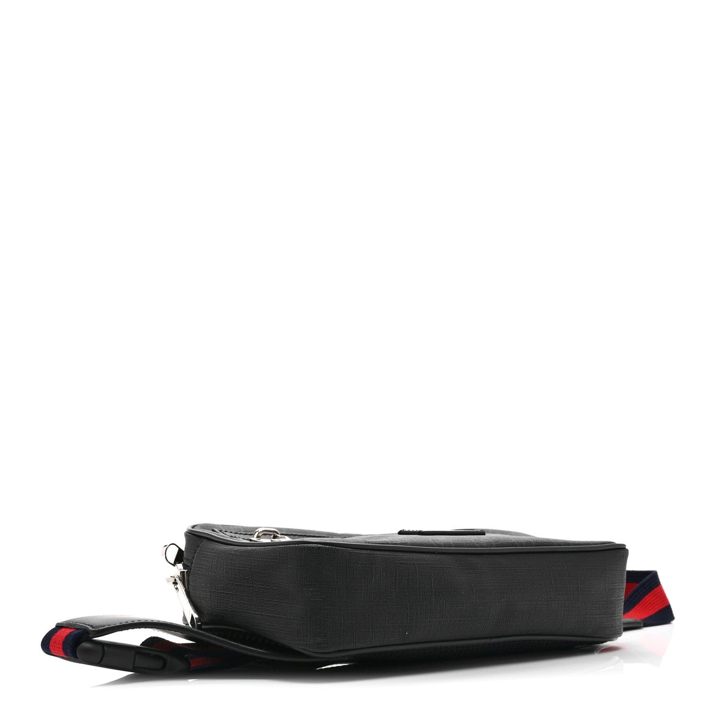 Soft GG Supreme Monogram Web Belt Bag Black Grey
