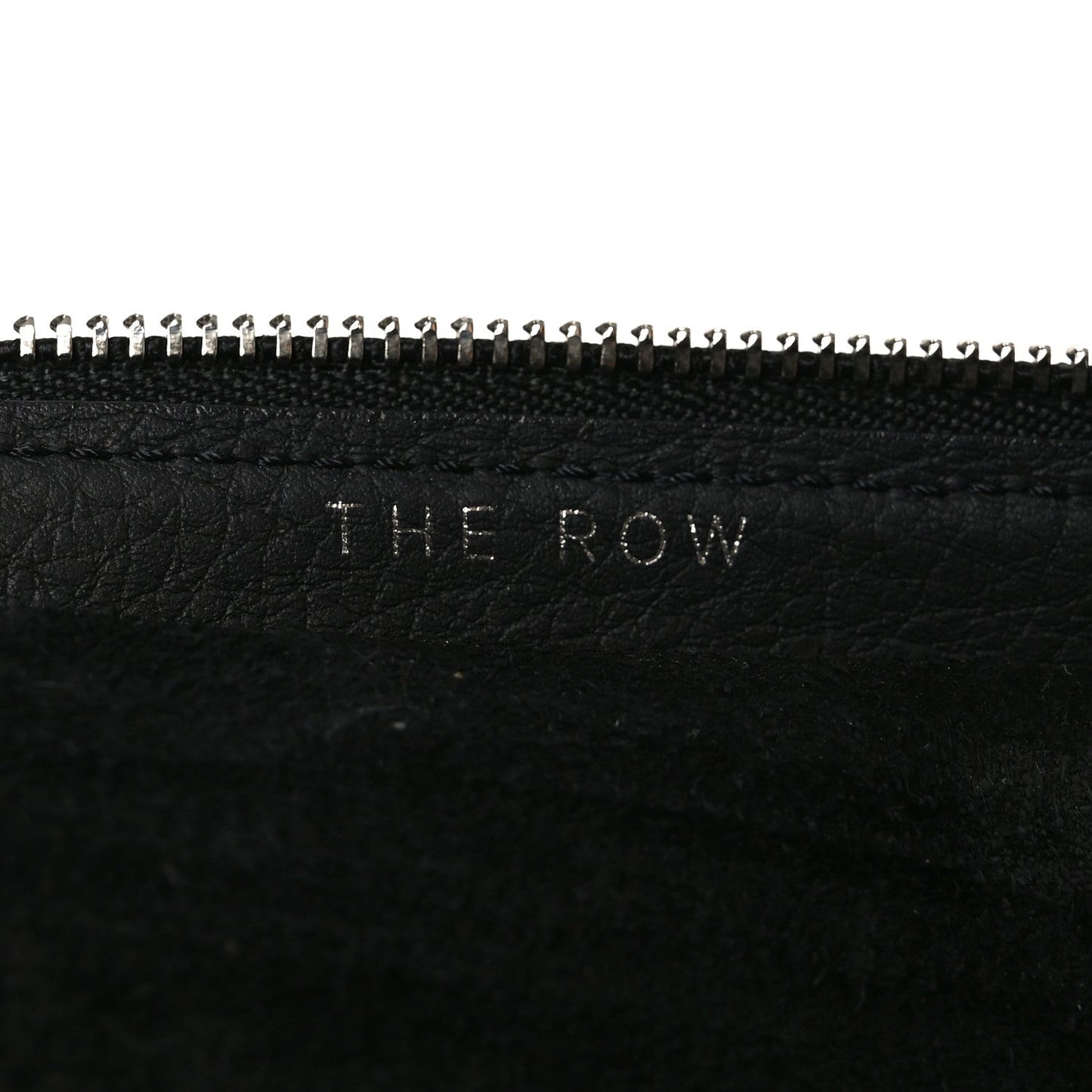 Grained Calfskin Large Slouchy Banana Bag Black