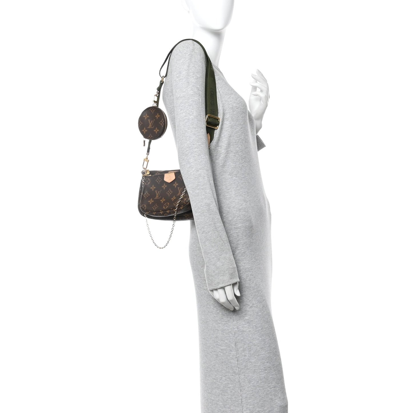 Monogram Multi Pochette Accessories Kaki