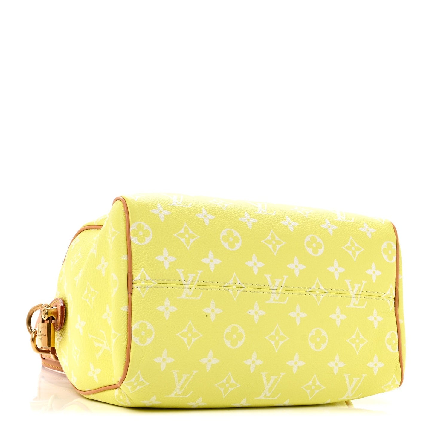 Calfskin Monogram Speedy P9 Bandouliere 25 Lemonade Yellow