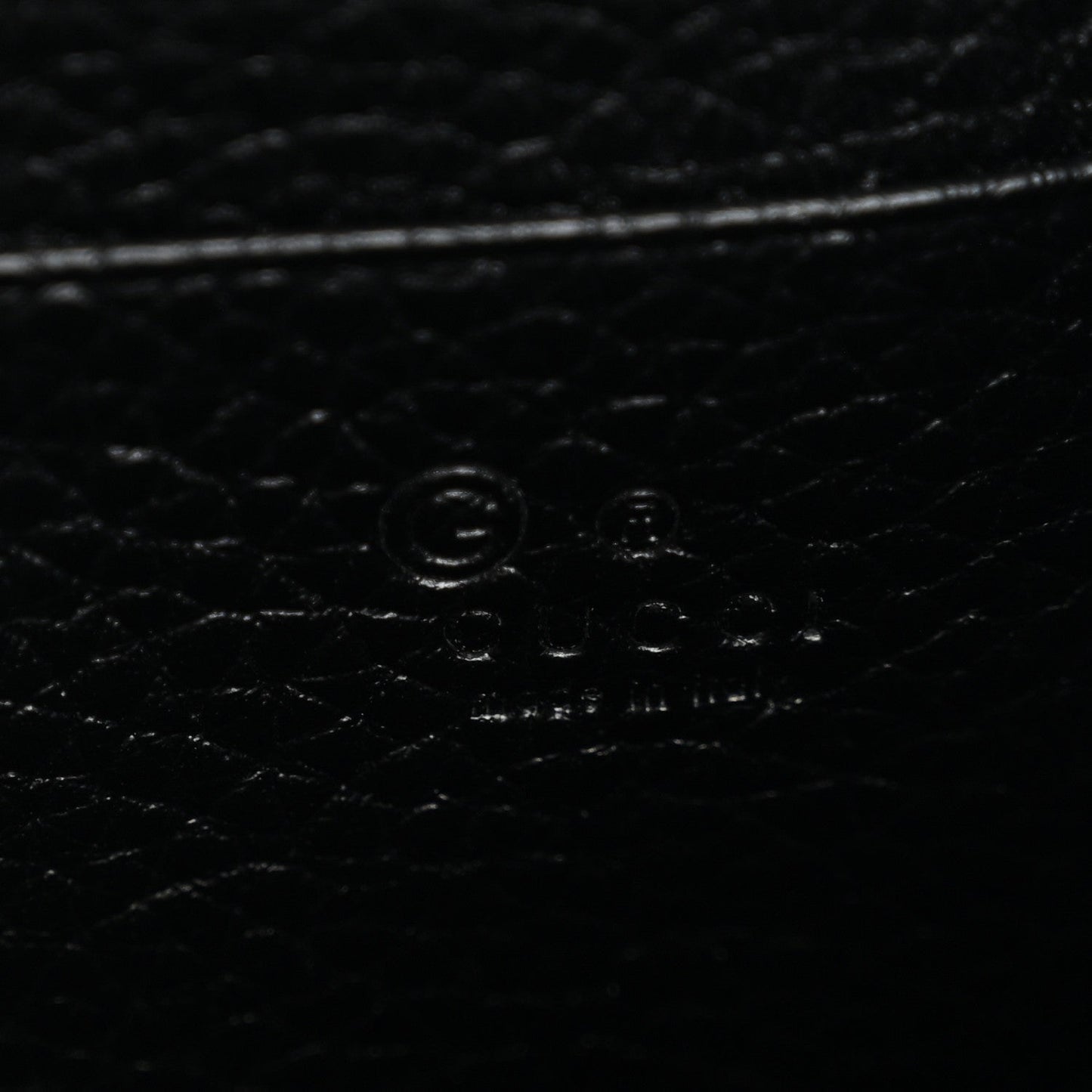 Calfskin GG Marmont Chain Wallet Black