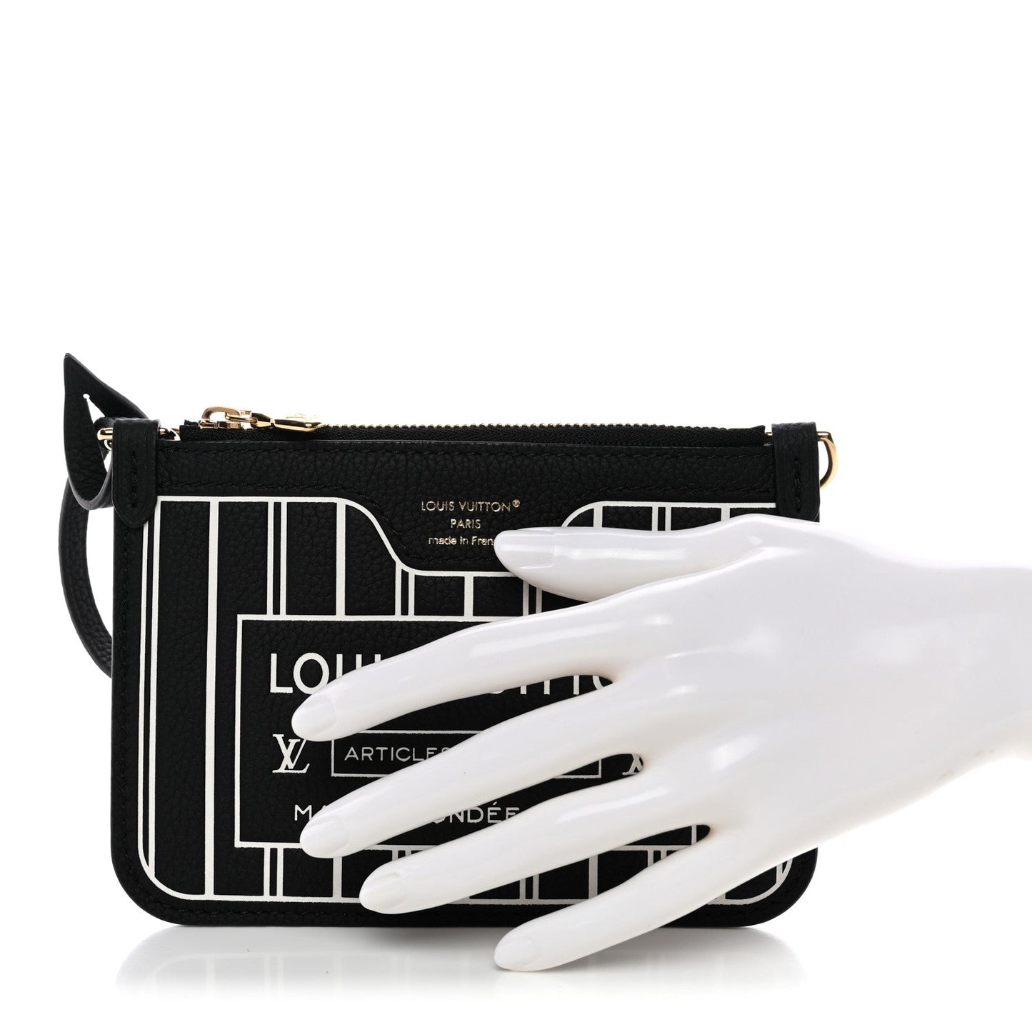 Calfskin Neverfull Inside Out BB Pochette Black