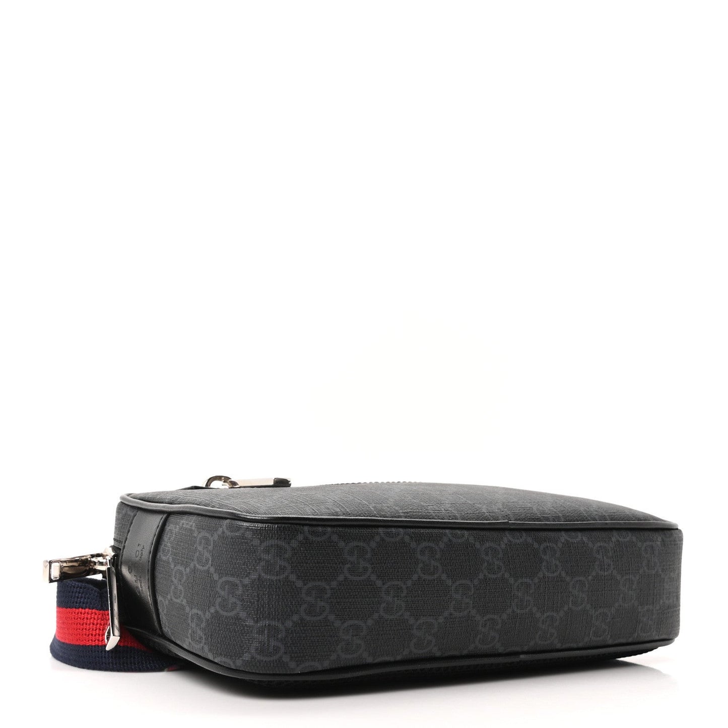 Soft GG Supreme Monogram Web Belt Bag Black Grey
