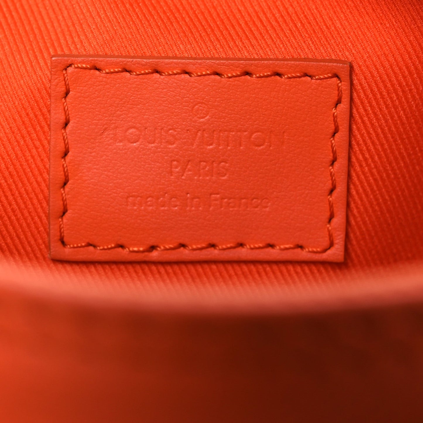 Grained Calfskin Aerogram Keepall XS Orange
