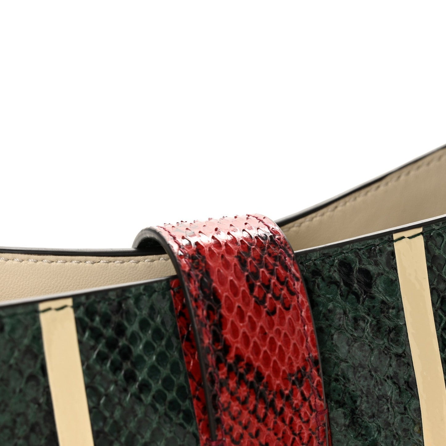 Snakeskin Web Small Jackie 1961 Hobo Green