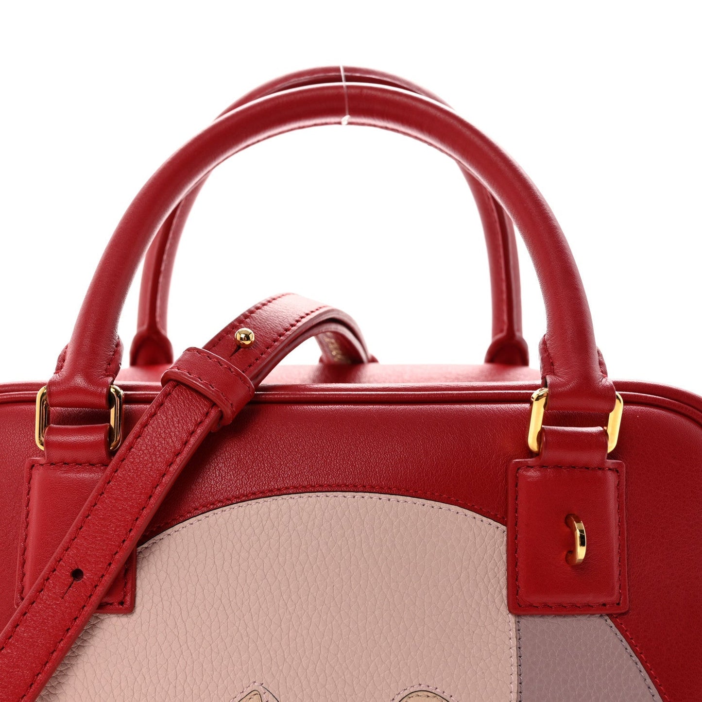 X SPIRITED AWAY Calfskin Bo Mouse Amazona 19 Red