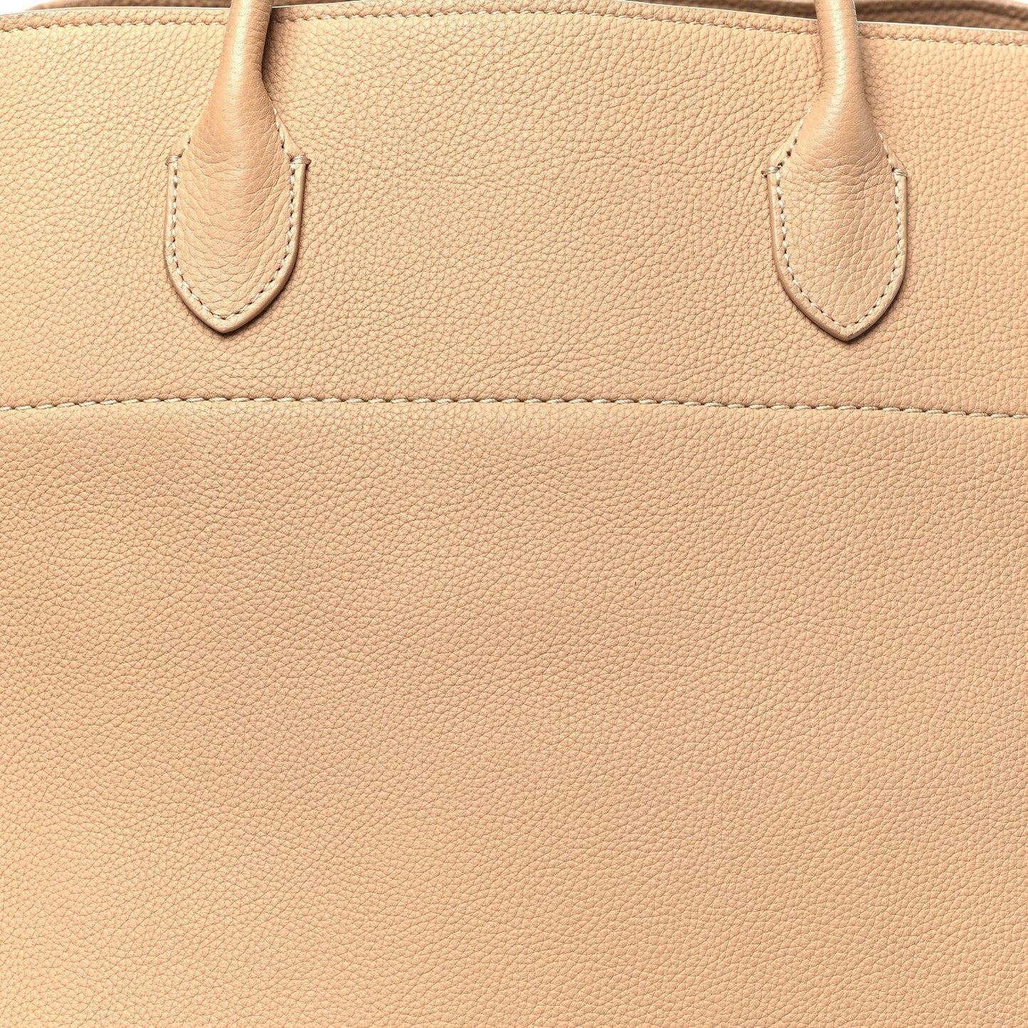 Matte Grained Calfskin Soft Margaux 17 Light Camel