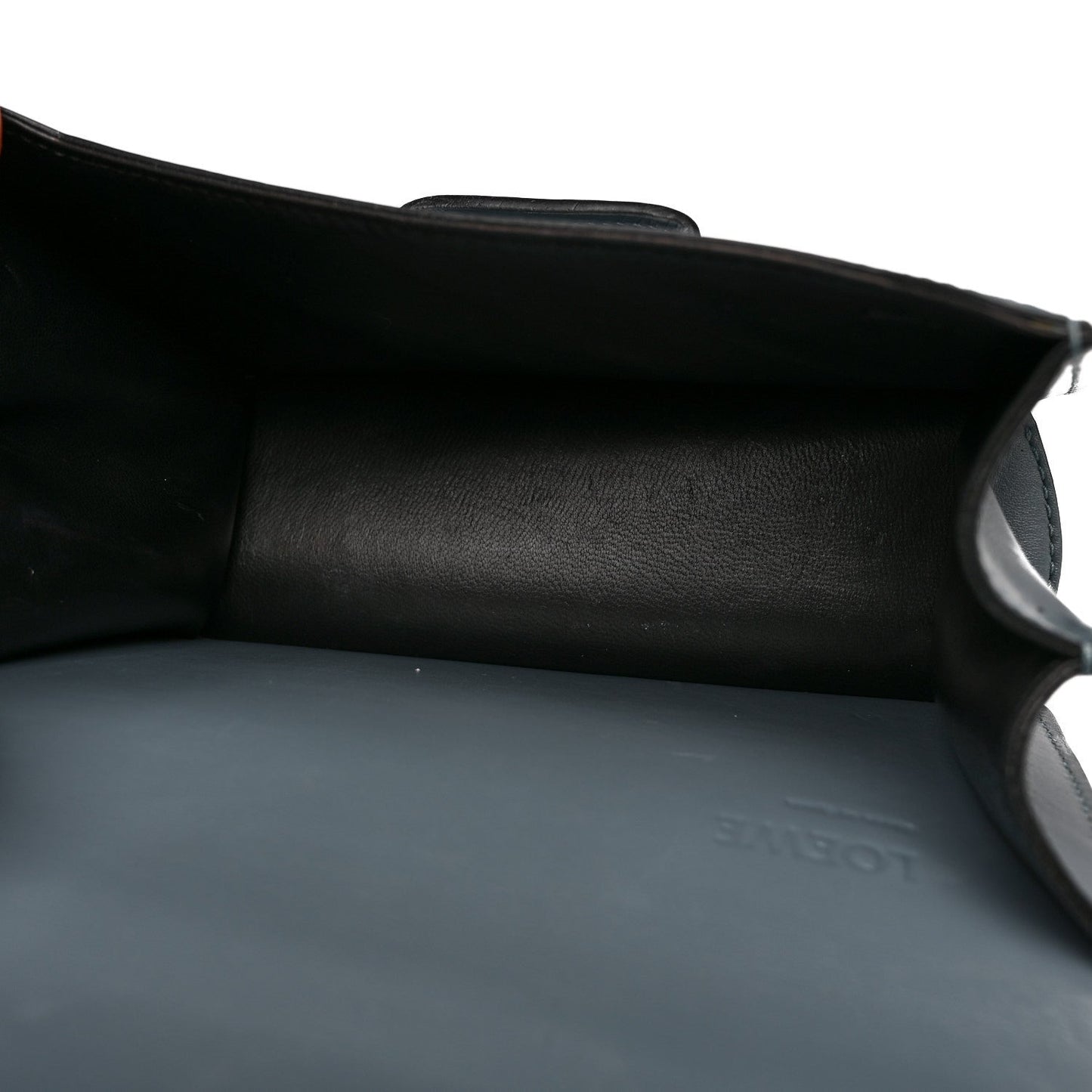 Calfskin Mini Barcelona Shoulder Bag Stone Blue