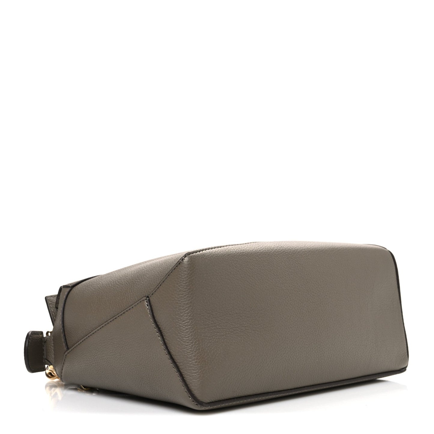 Soft Grained Small Puzzle Edge Bag Taupe
