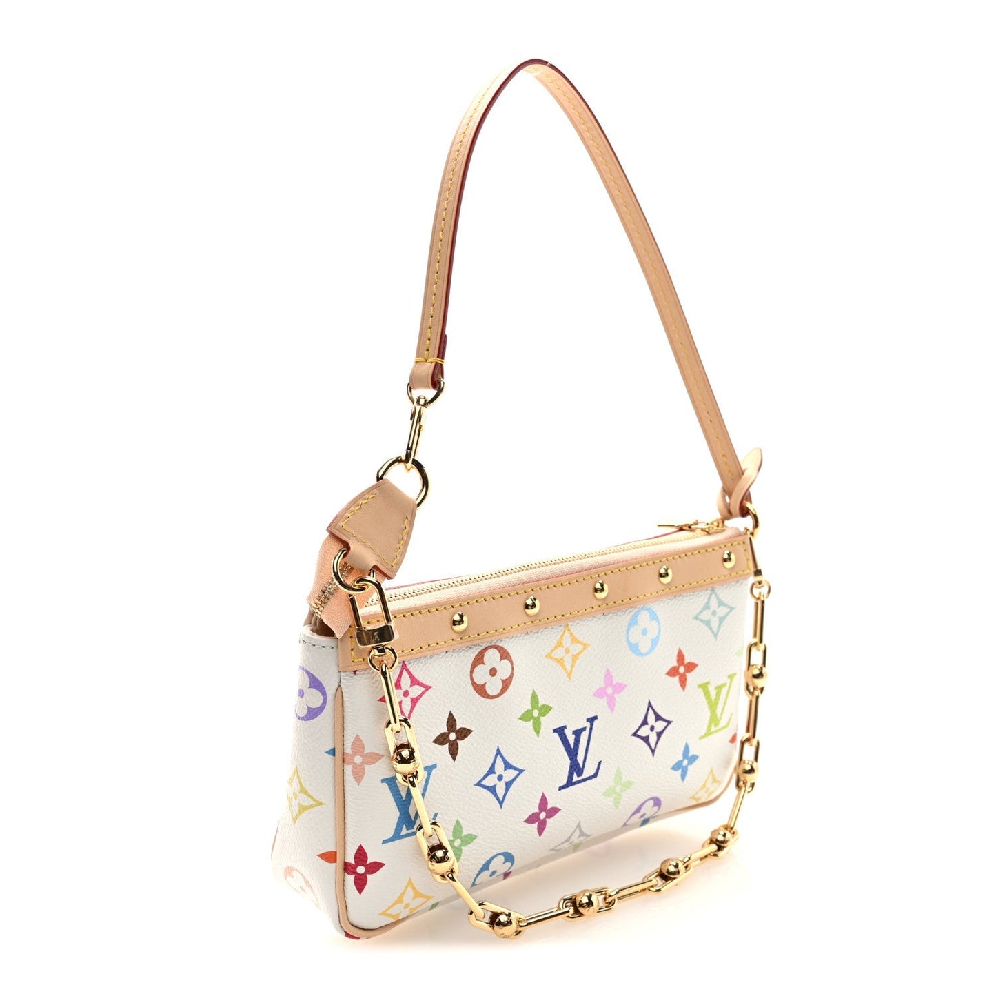 LV X TM Monogram Multicolor Pochette Accessories White