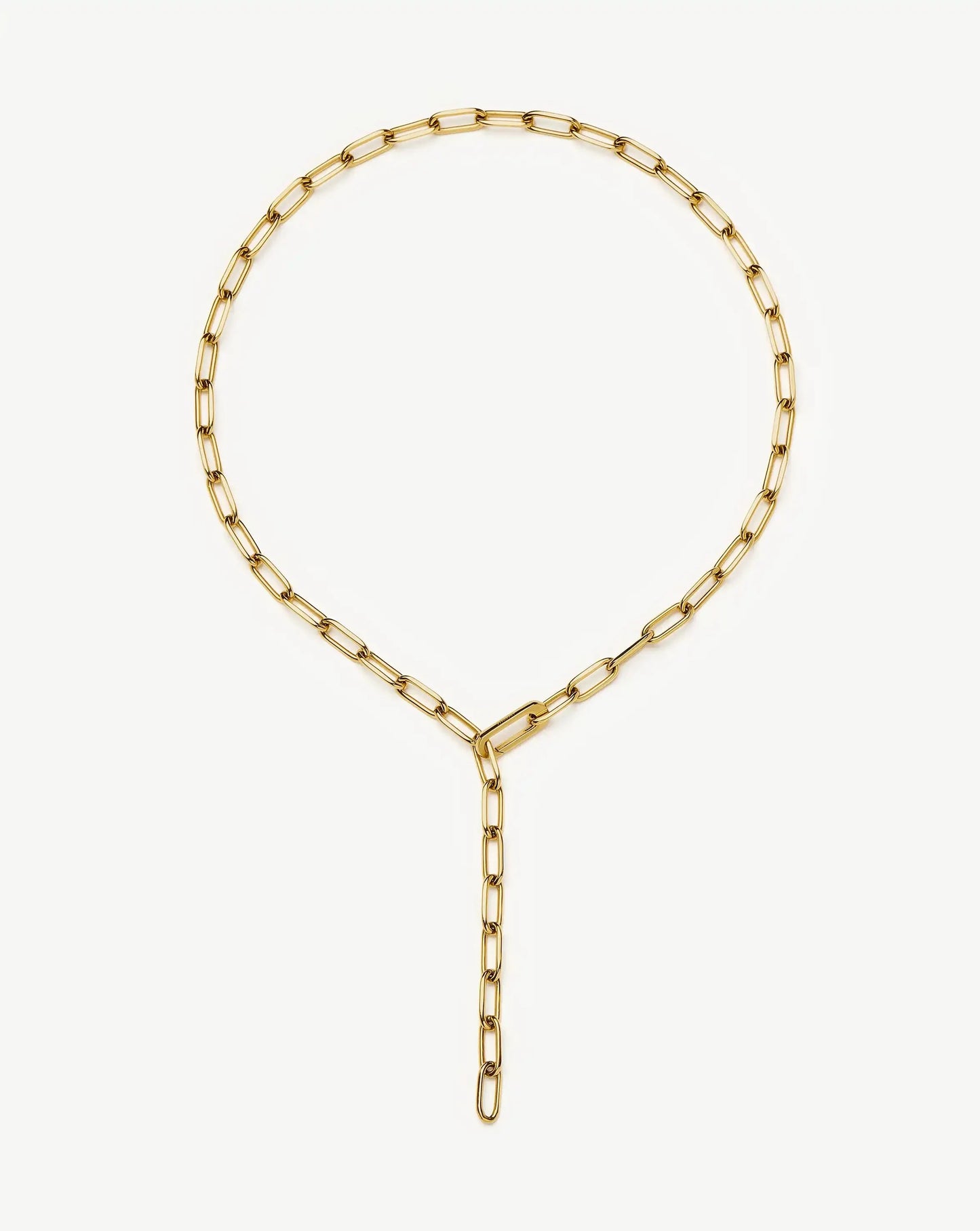 Classic Paperclip Chain Necklace | 18k Gold Plated