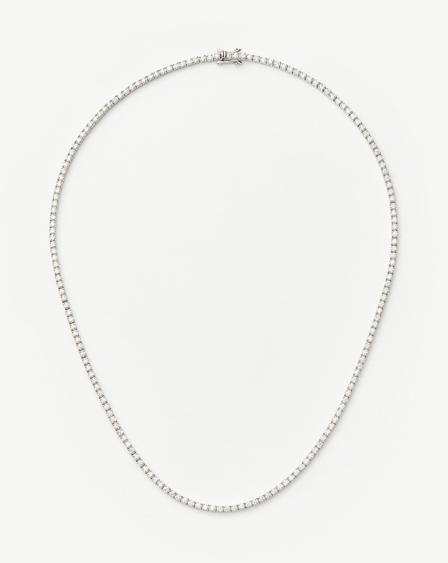 Classic Tennis Necklace | Sterling Silver Cubic Zirconia