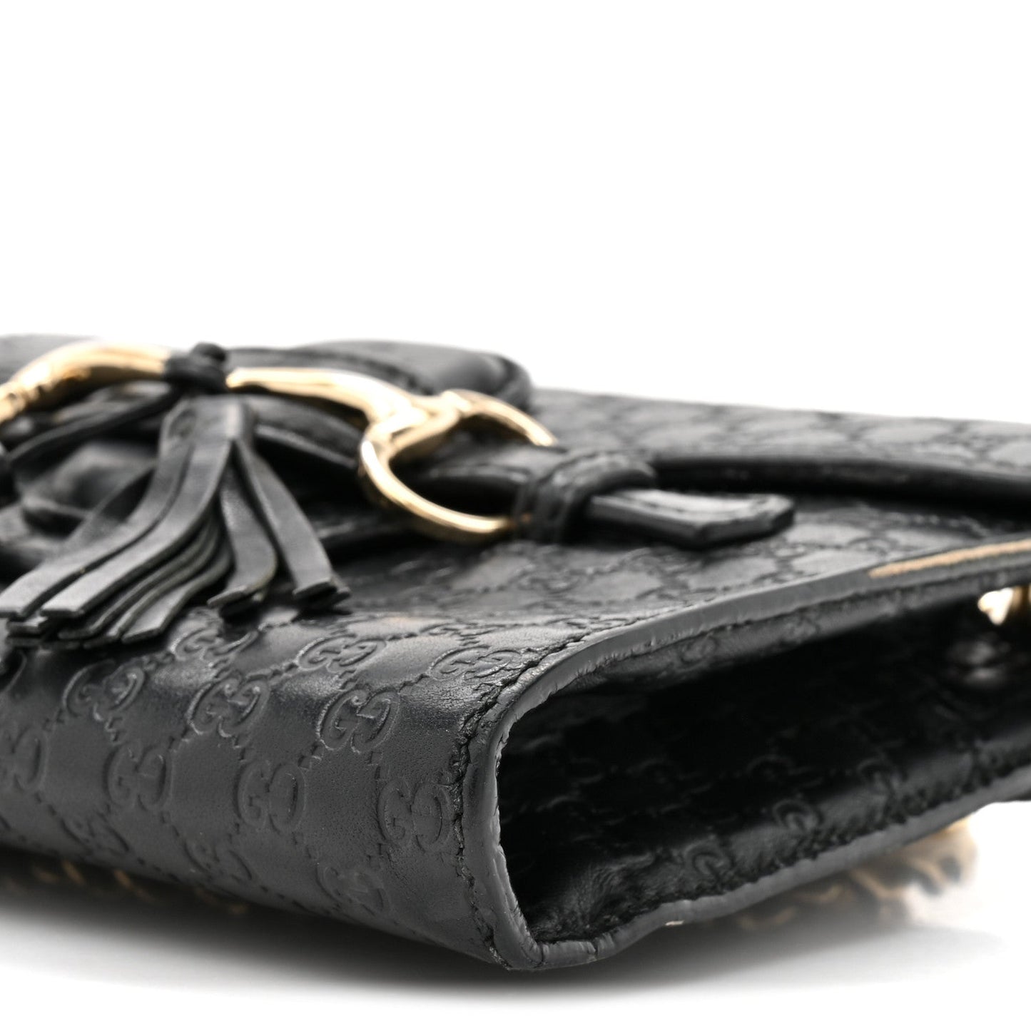 Microguccissima Mini Emily Chain Shoulder Bag Black