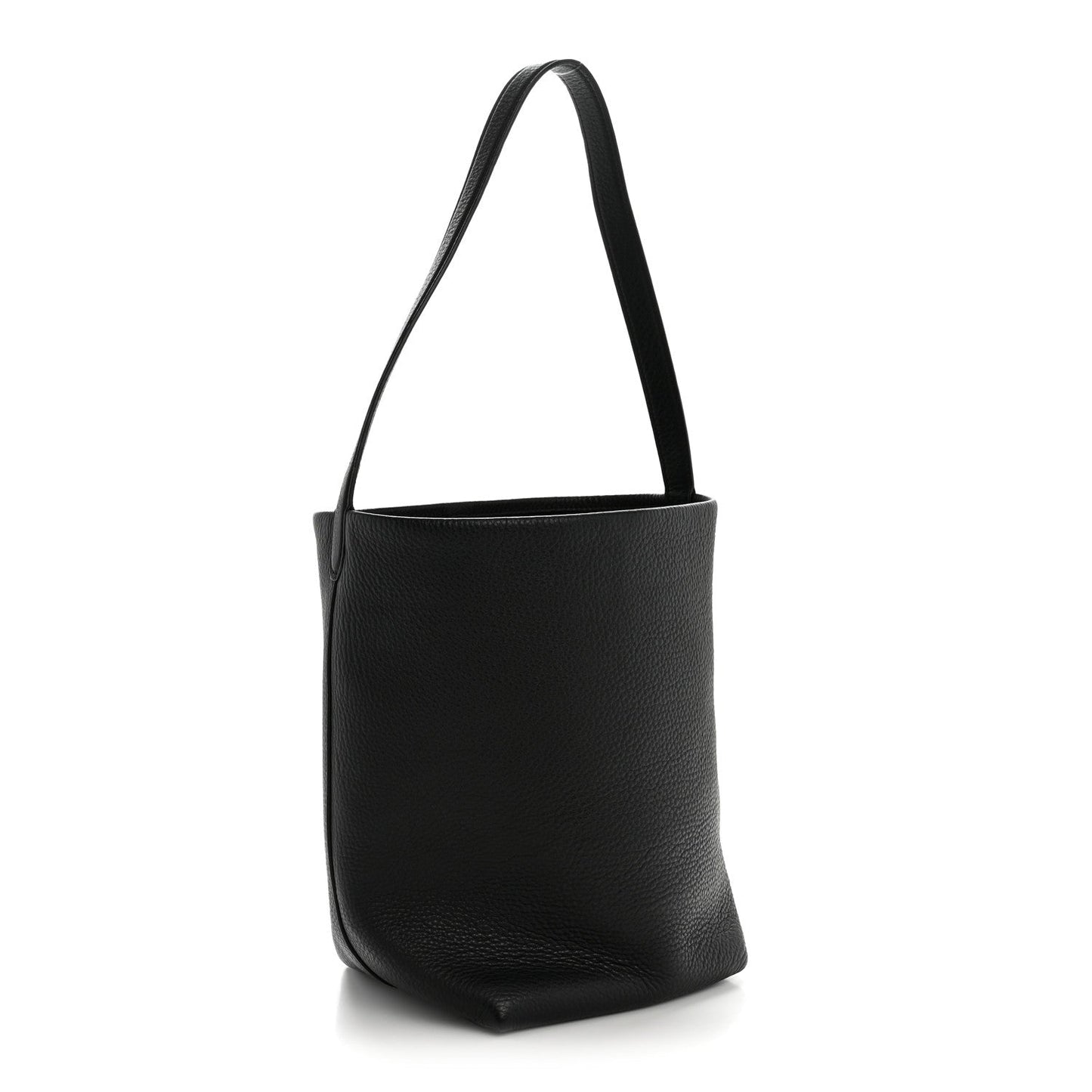 Grained Calfskin Medium N/S Park Tote Black
