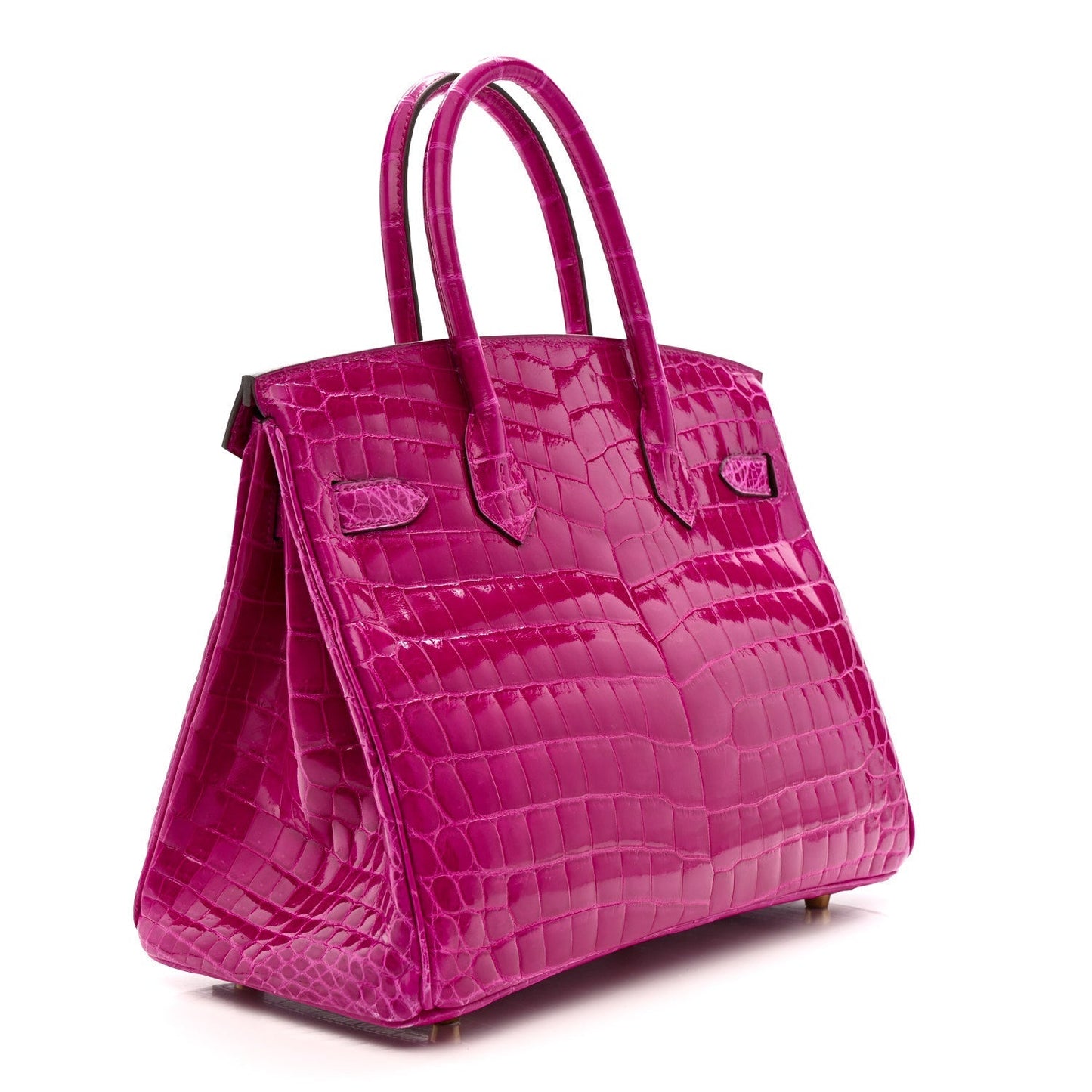 Shiny Niloticus Crocodile Birkin 30 Rose Scheherazade