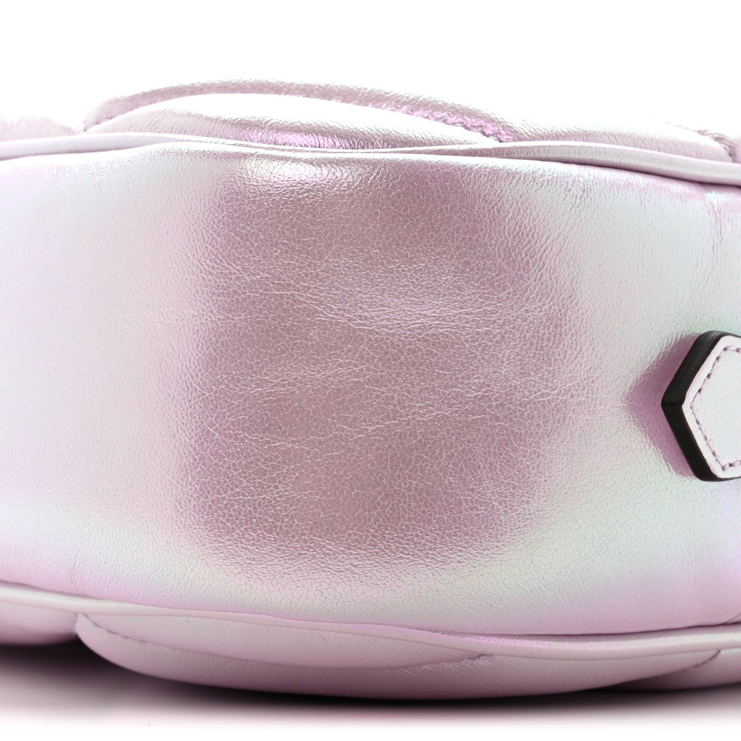 Iridescent Nappa Chevron Matelasse Small GG Marmont Chain Shoulder Bag Iridescent Escape Pink