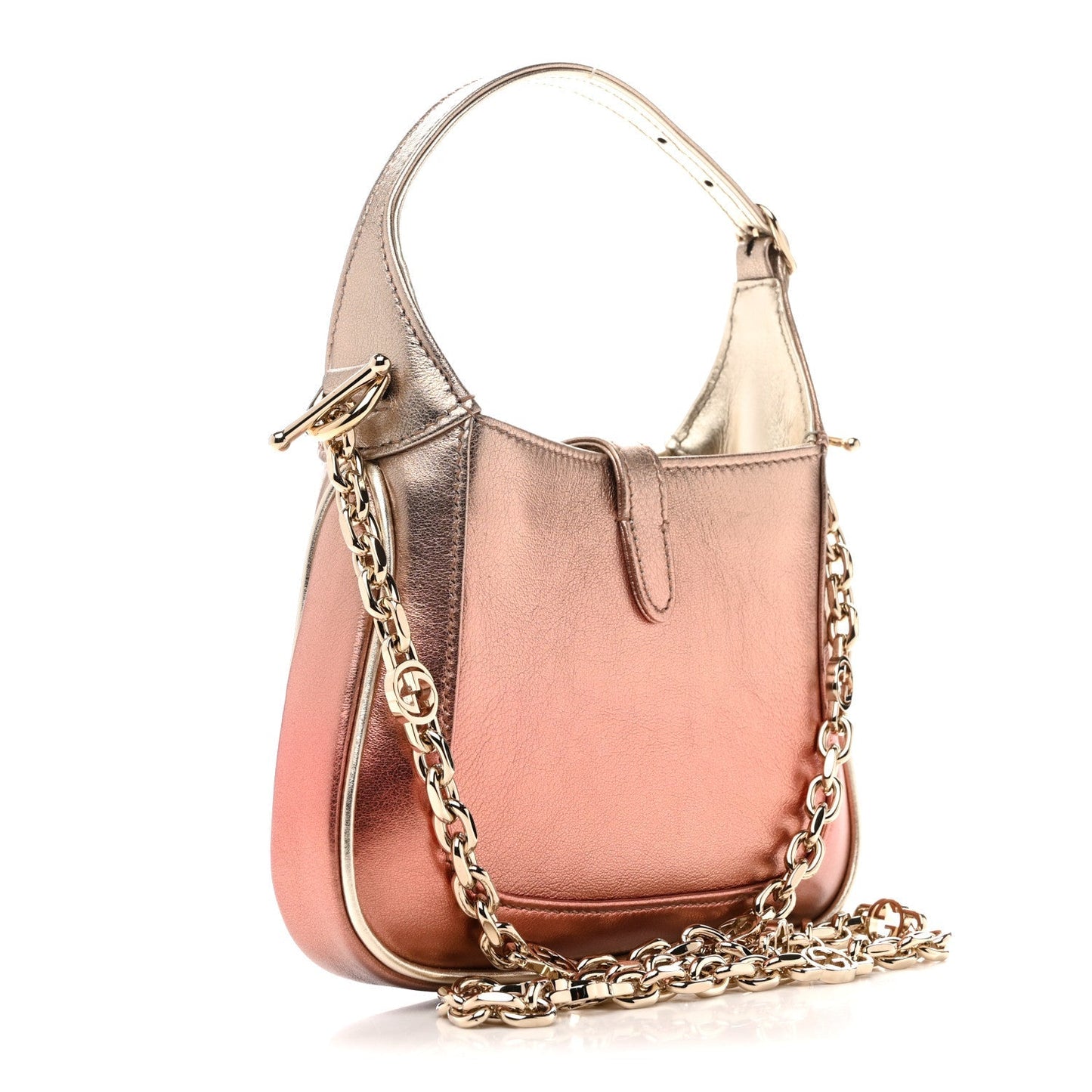 Metallic Faded Nappa Mini Jackie 1961 Copper