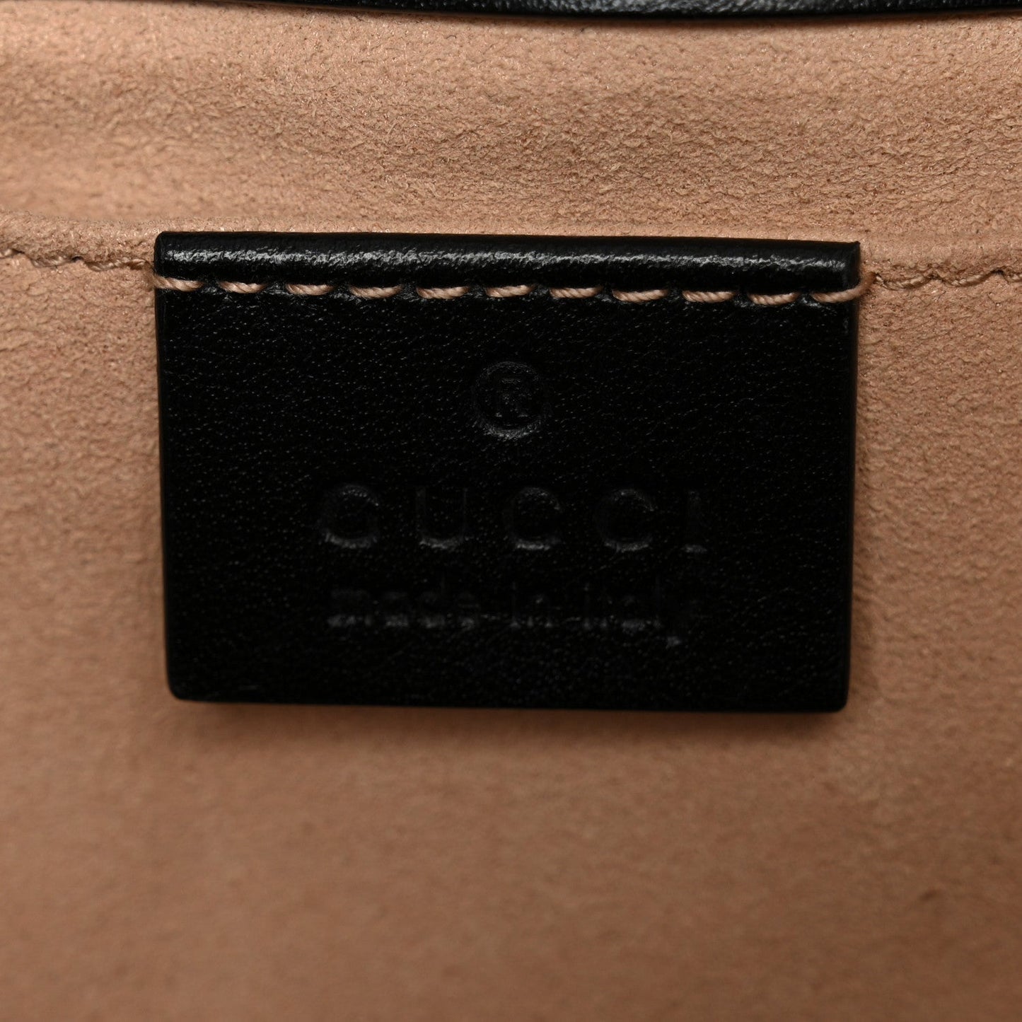 Calfskin Matelasse Mini GG Marmont Shoulder Bag Black