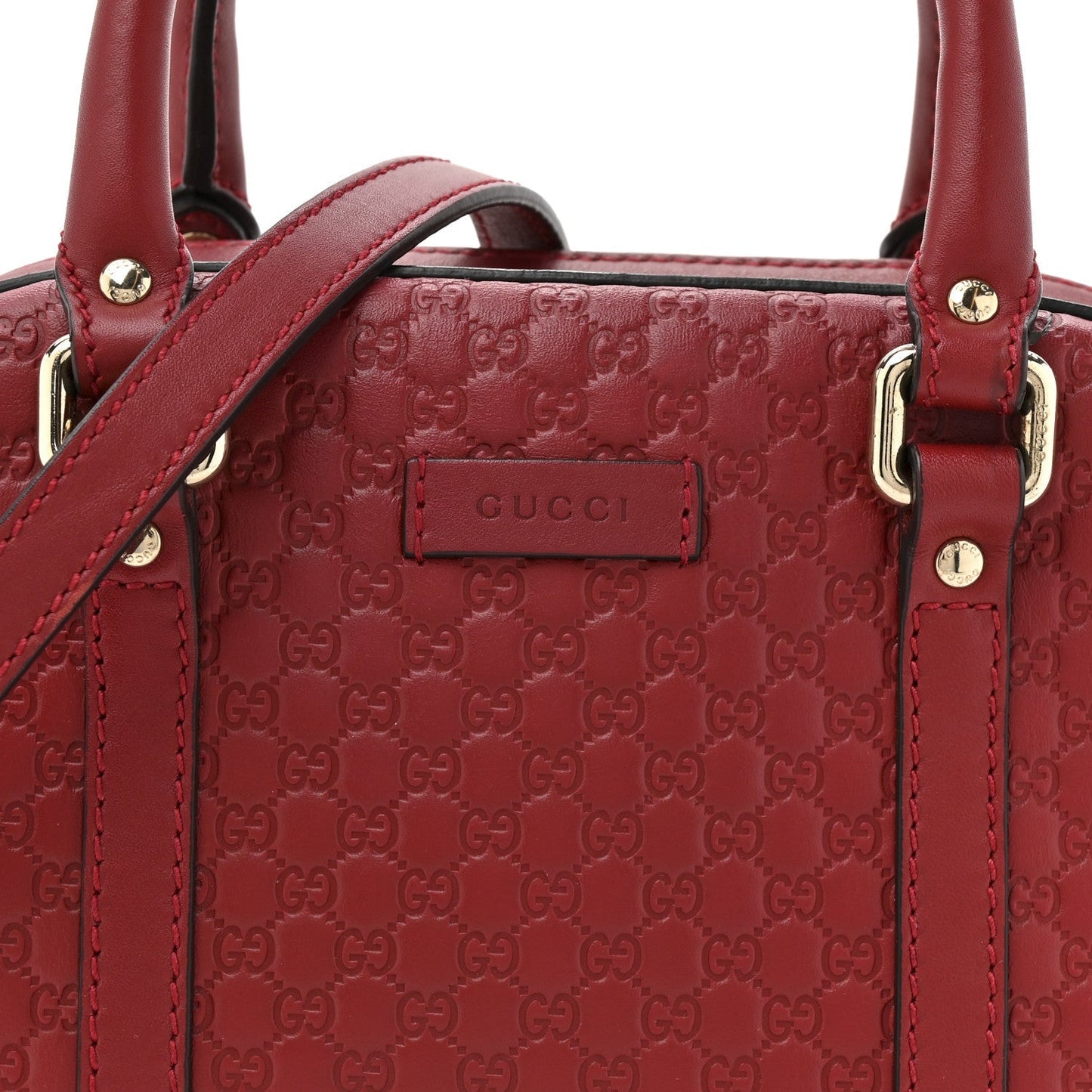 Soft Microguccissima Small Crossbody Bag Rosso
