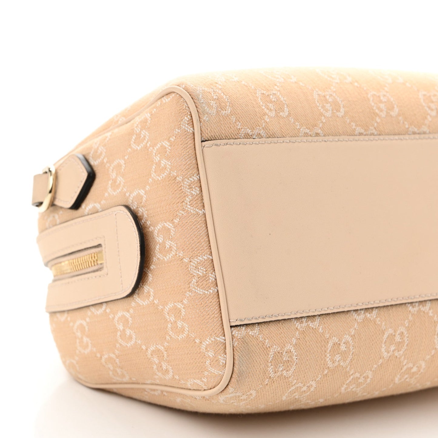Summer Denim Calfskin GG Monogram Small Ophidia Top Handle Bag Souffle Rose
