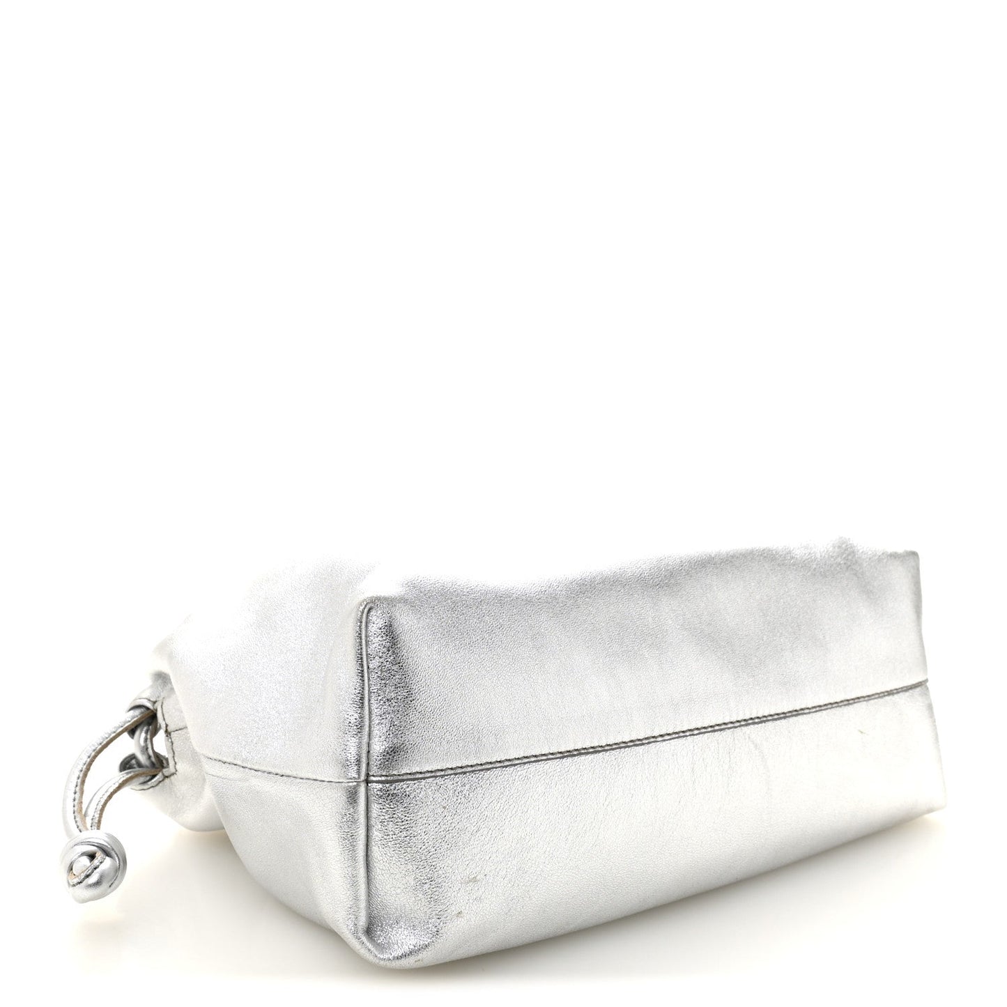 Metallic Nappa Donut Chain Flamenco Knot Silver