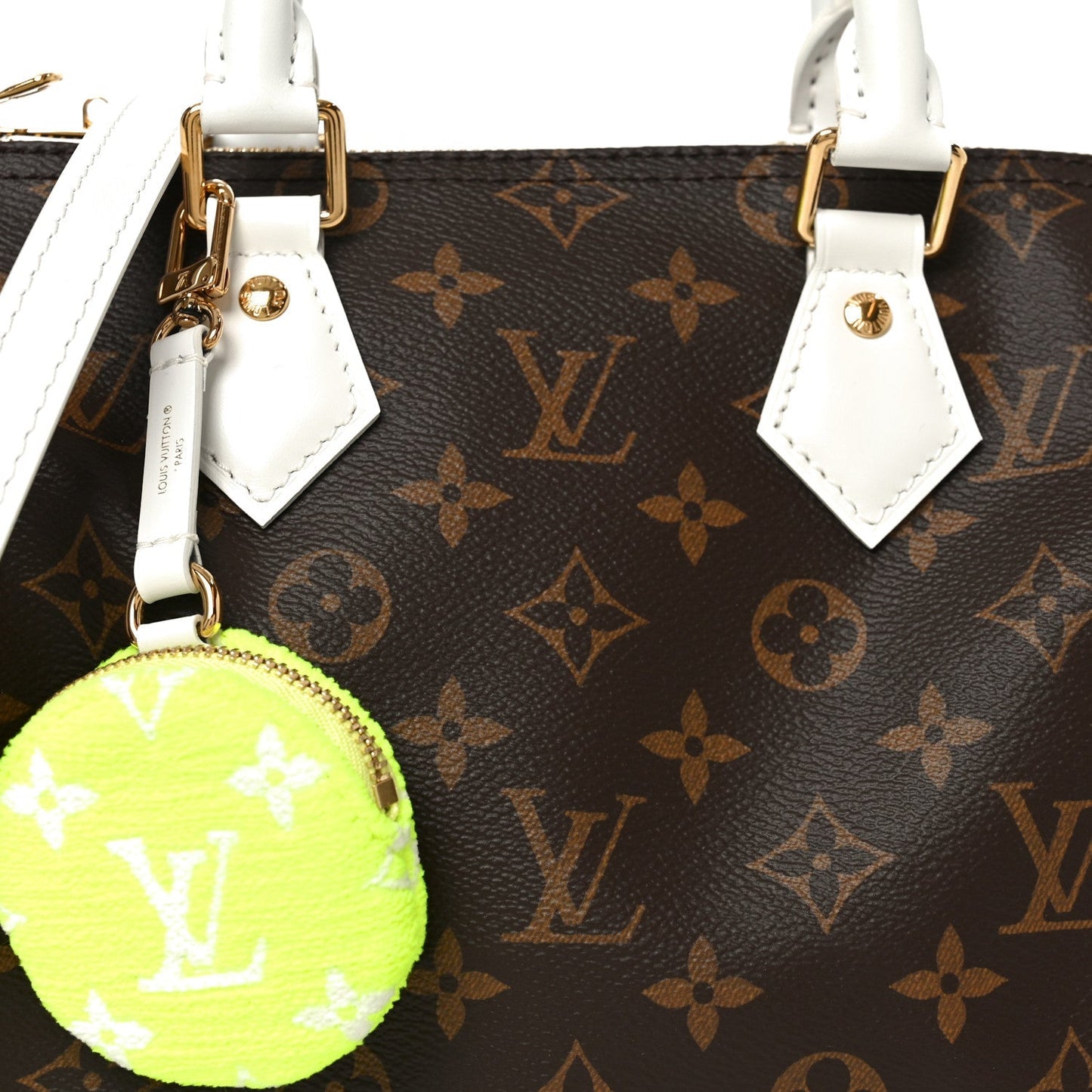 Monogram LV Match Speedy Bandouliere 25 White