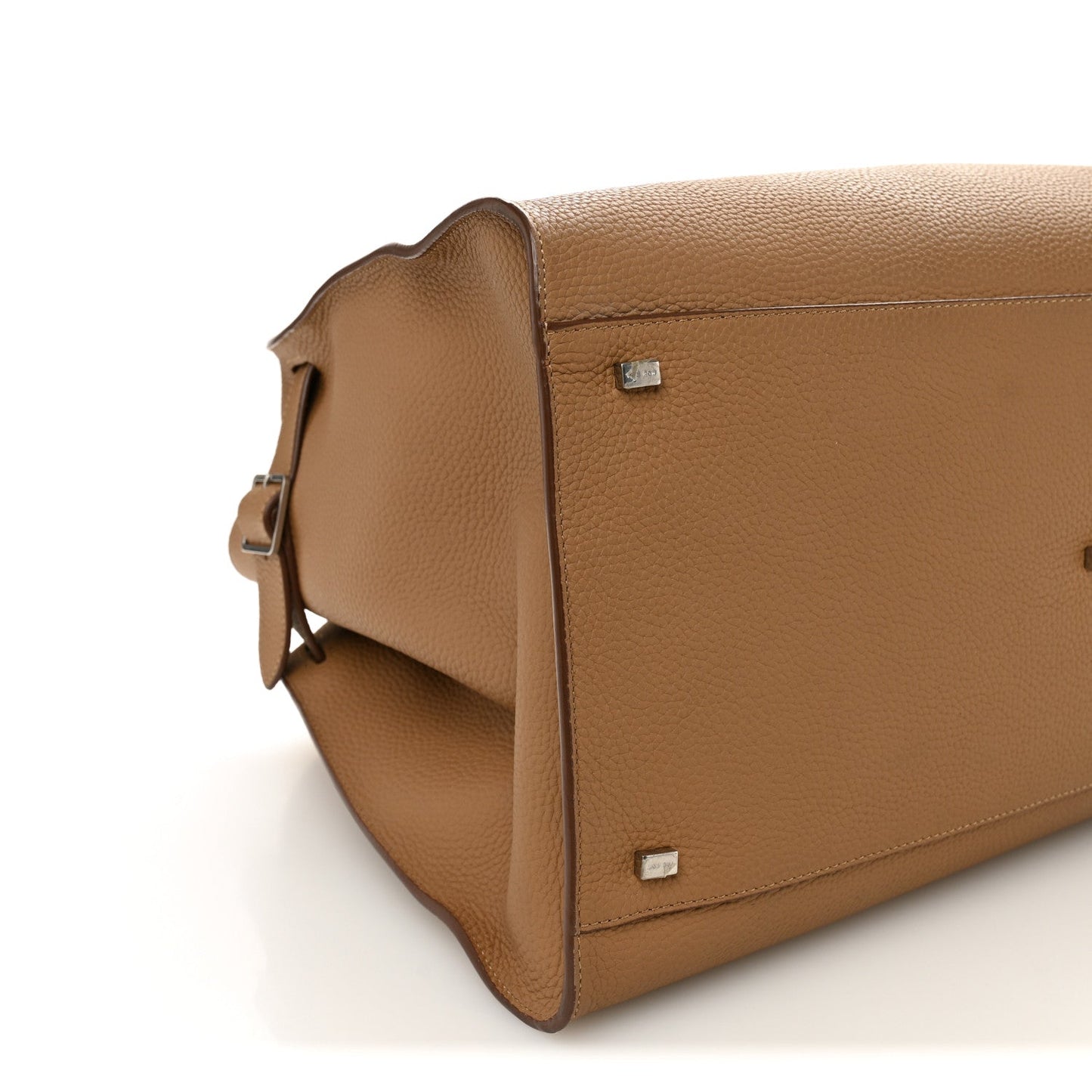 Matte Grained Calfskin Soft Margaux 17 Dark Taupe