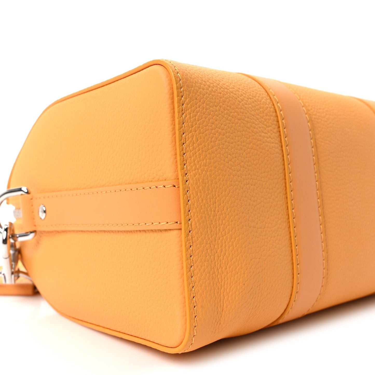Grained Calfskin Aerogram City Keepall Safran Yellow