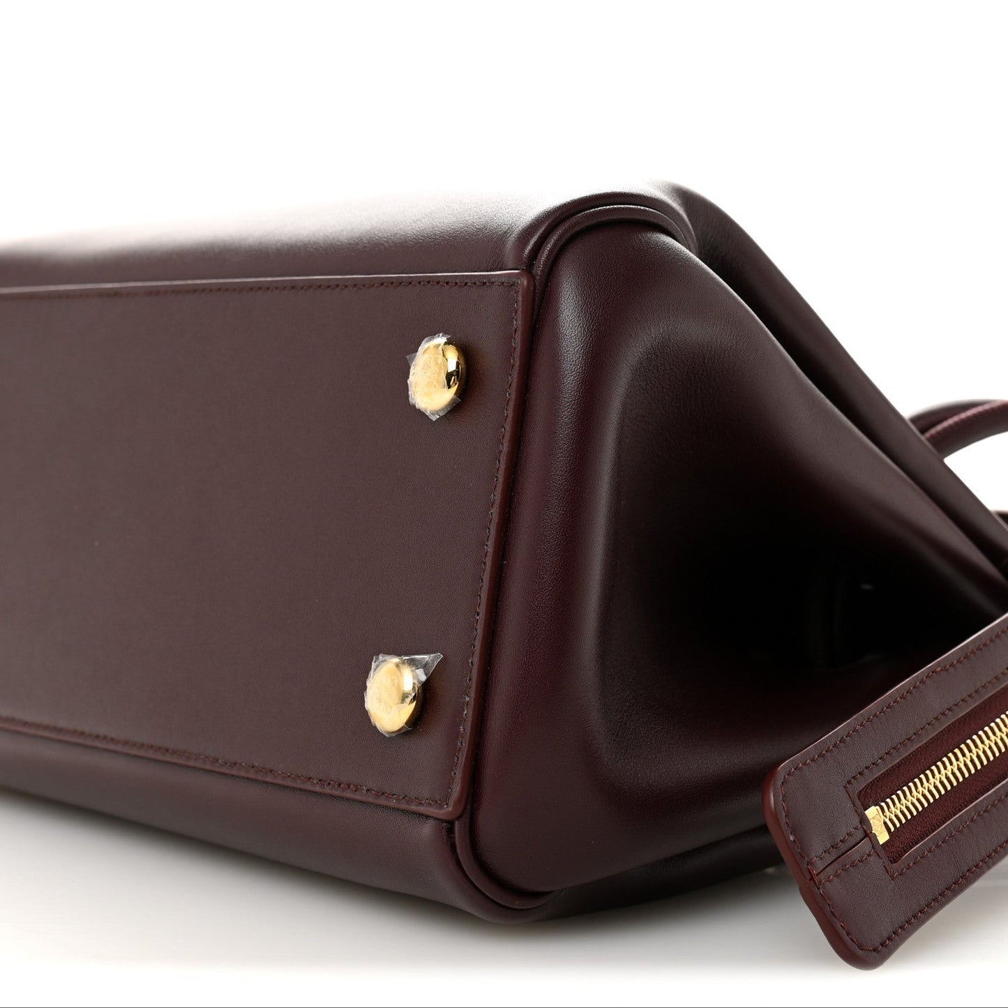 Supple Calfskin Small Madrid Bag Dark Burgundy