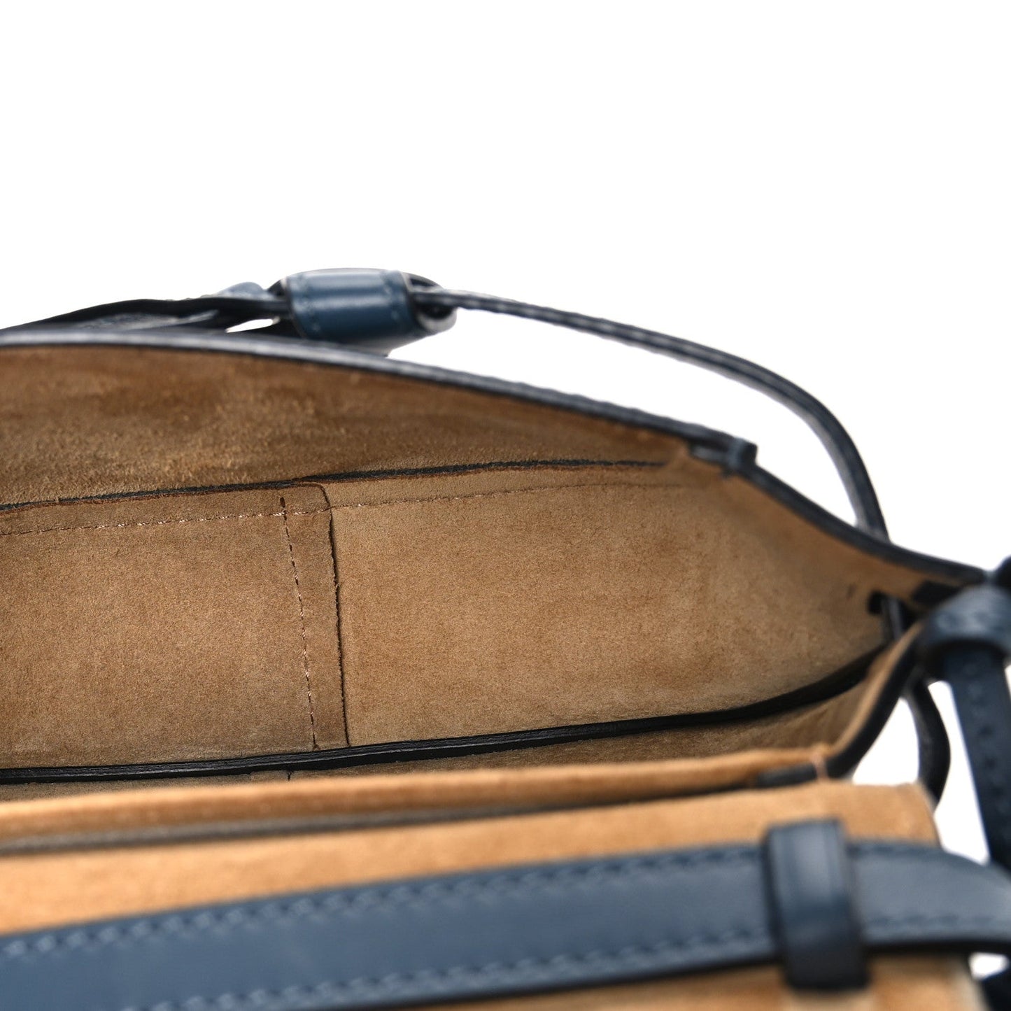 Calfskin Jacquard Mini Gate Crossbody Bag Onyx Blue