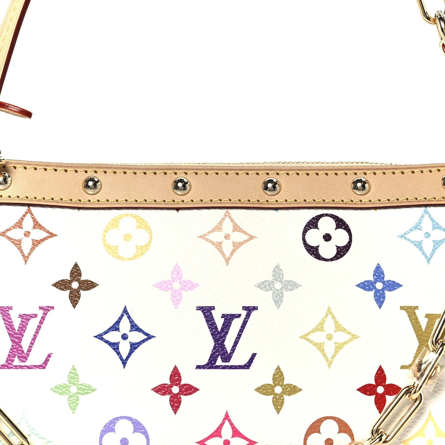 LV X TM Monogram Multicolor Pochette Accessories White