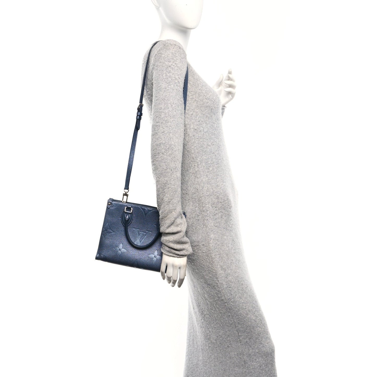 Metallic Empreinte Monogram Giant Onthego PM Navy Nacre