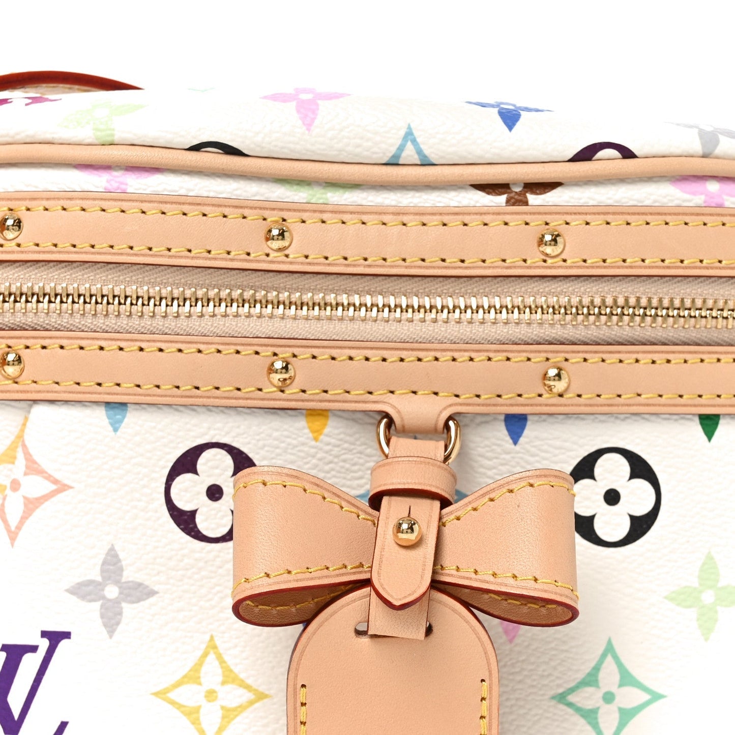 LV X TM Monogram Multicolor High Rise Bumbag White