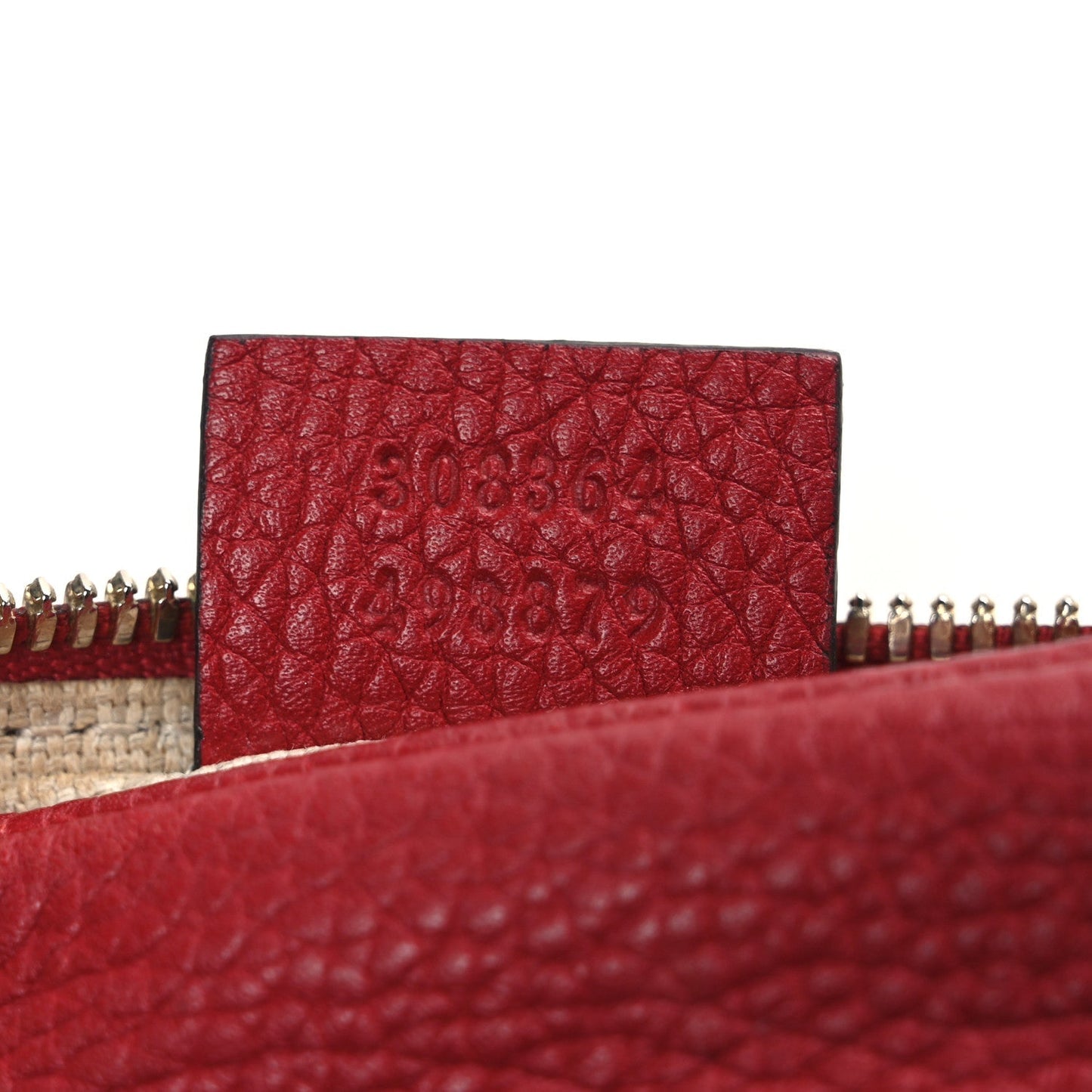 Pebbled Calfskin Small Soho Disco Bag Vibrant Red