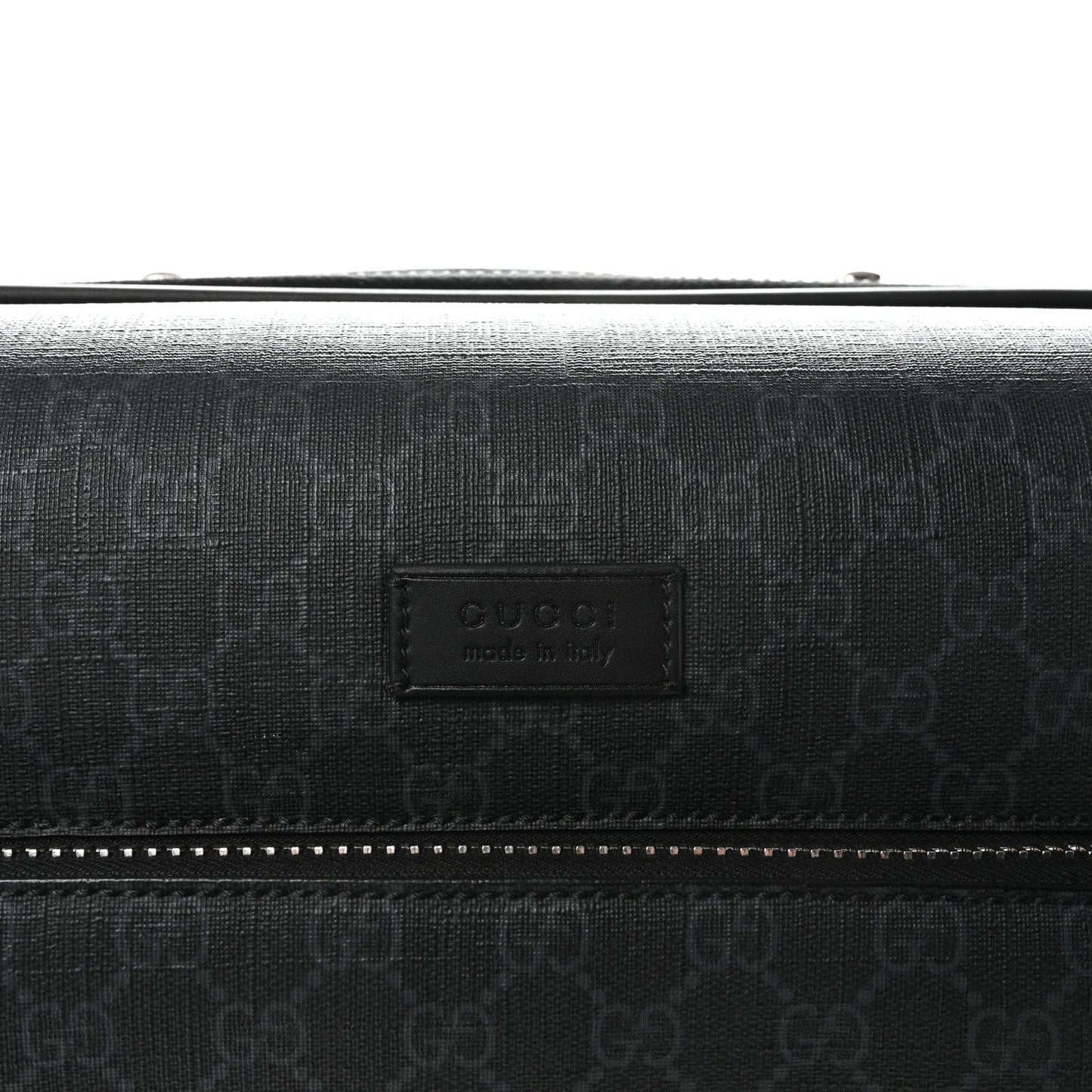 GG Supreme Monogram Gran Turismo Suitcase Black Grey